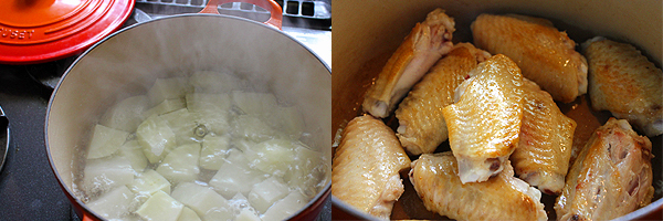 鶏肉レシピ 手羽中と大根の煮物