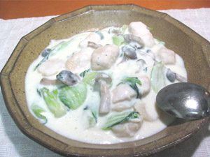 「簡単」「手軽」「絶品」の鶏肉おつまみレシピ！青梗菜とささみのクリーム煮