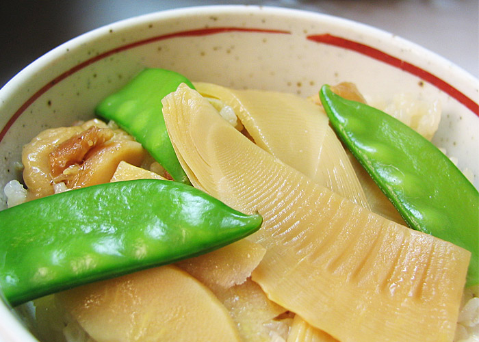 穂付き筍の炊き込みご飯