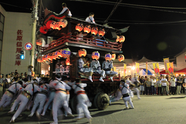 小見川祇園祭 北下宿の「のの字曳き」