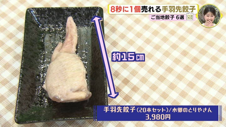 イマナマ！ 手羽先餃子の大きさ紹介