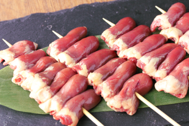 ハツの焼き鳥用生串