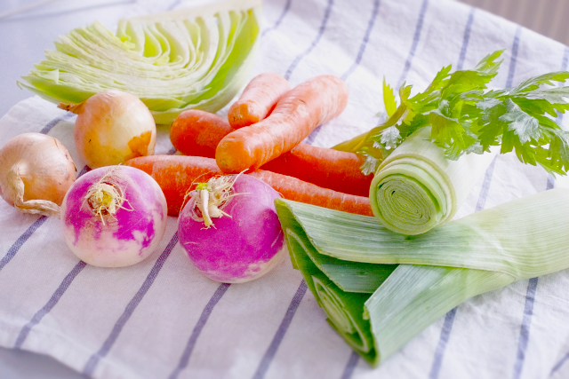 クリスマスのフレンチ料理！初心者でも作れる節約・簡単・おしゃれレシピ用 フランス野菜のイメージ図
