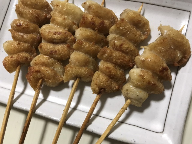 アミカで買った盆墓地の焼き鳥 塩味