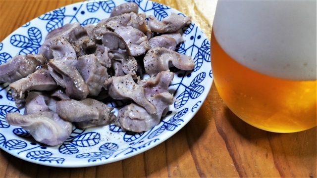 砂肝の簡単炒め物